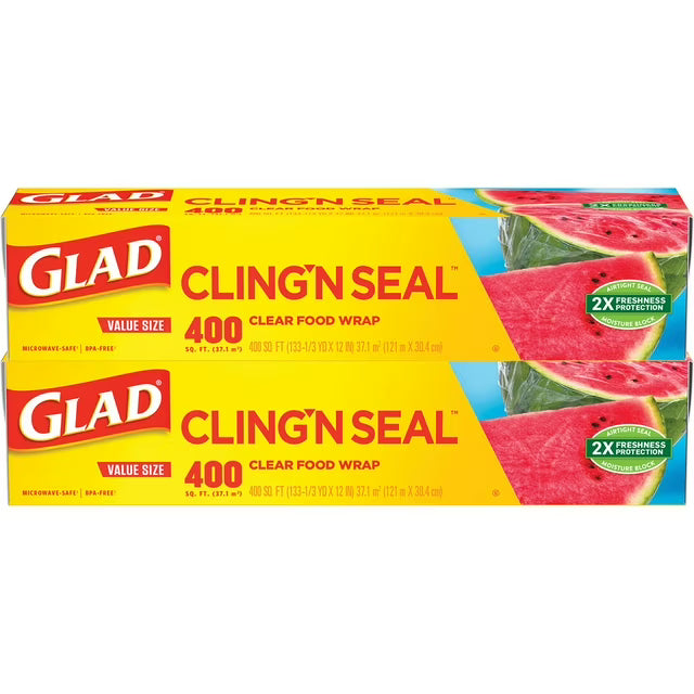 Glad Clear Wrap 2pk