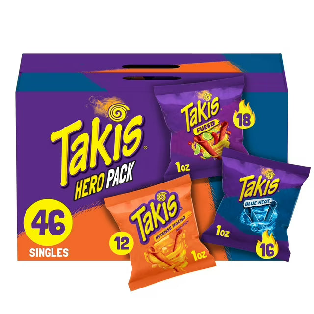 Takis Hero Variety Pack Tortilla Chips