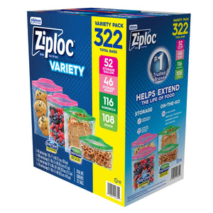 Ziploc Freezer Bag Variety